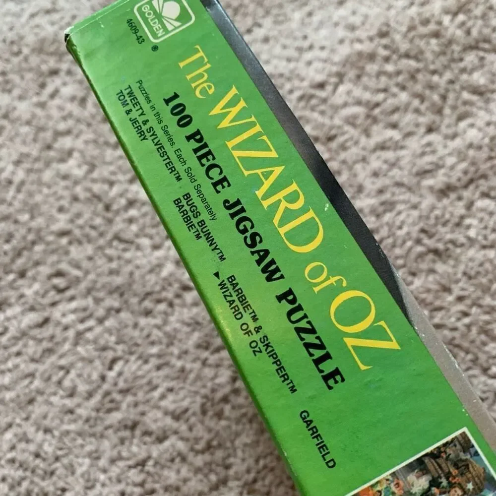 Vintage 1980s Wizard of Oz Puzzle New Golden 1988 100 Pieces